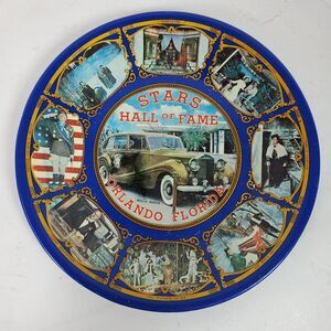 Vintage Stars Hall of Fame Orlando Florida Collector Plate Hard Plastic 9 Inch